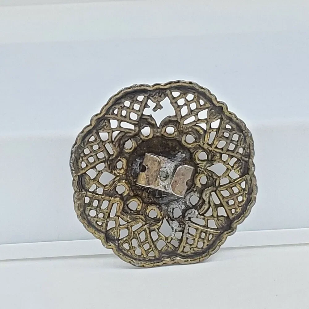 Vintage Beautiful Brass Mandala Boho Bohemian Bronze Antique Gold Belt Buckle 3